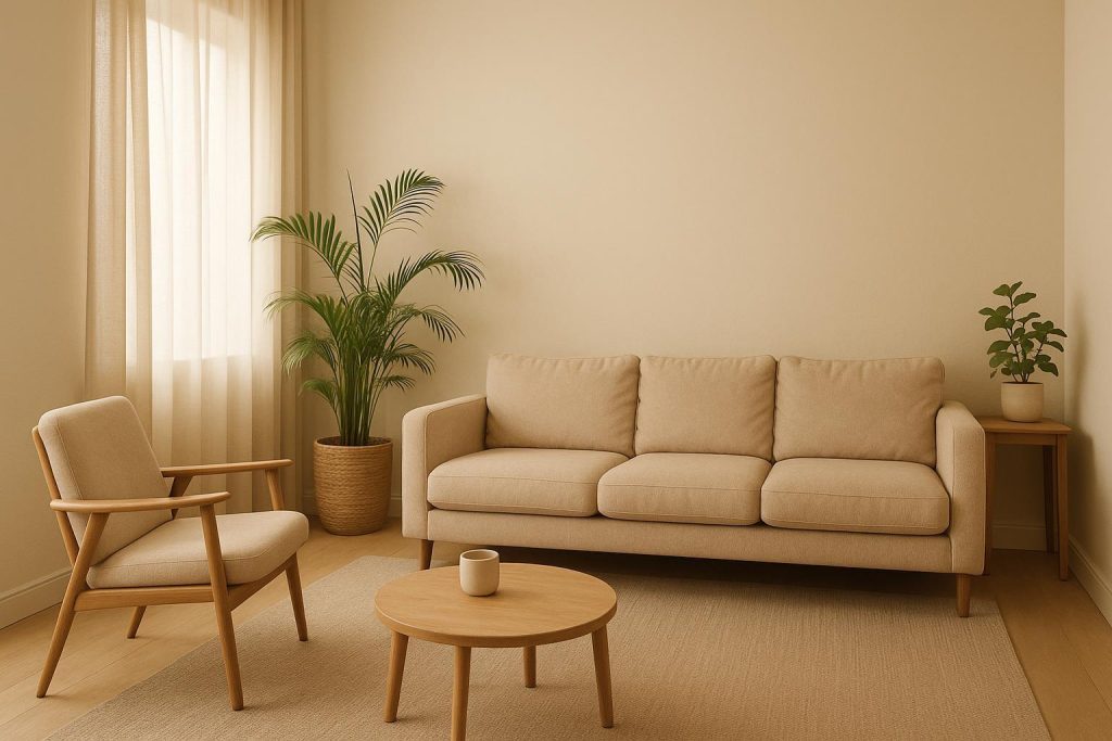 Cozy therapy space representing Attachment-Based Therapy's supportive environment.